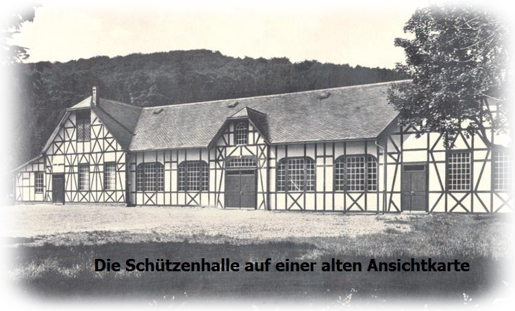 Schützenhalle auf einer Ansichtkarte